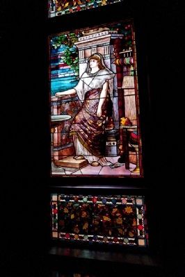 Glenmont - One of the many stained glass windows on the house image. Click for full size.
