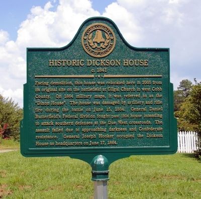 Historic Dickson House Marker image. Click for full size.