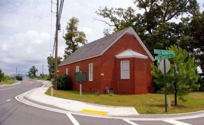 Collins Springs Primitive Baptist Church and Marker image. Click for full size.