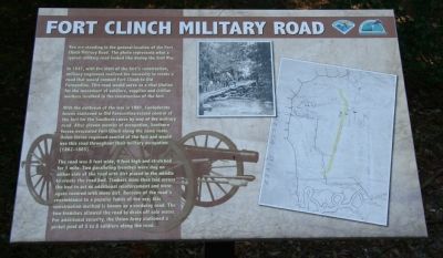 Fort Clinch Military Road Marker image. Click for full size.