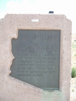 Del Rio Springs Marker image. Click for full size.