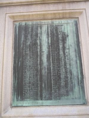 Veteran Plaque on Right of Monument image. Click for full size.