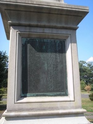 Veteran Plaque on Left of Monument image. Click for full size.