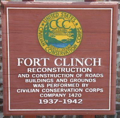Fort Clinch Marker image. Click for full size.