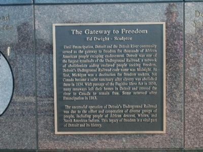 The Gateway to Freedom Marker image. Click for full size.