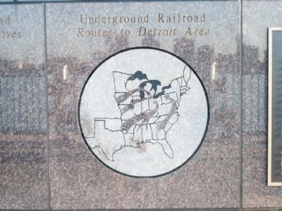 Underground Railroad: Routes to Detroit Area image. Click for full size.