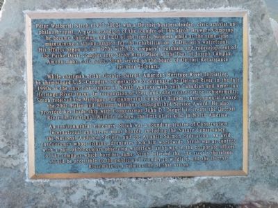 Peter Wetherill Stroh Marker. Click for full size. Peter Wetherill Stroh Marker image. Click for full size.
