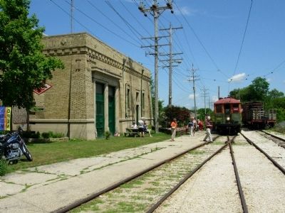 East Troy Railroad Terminal Building and Rolling Stock image. Click for full size.