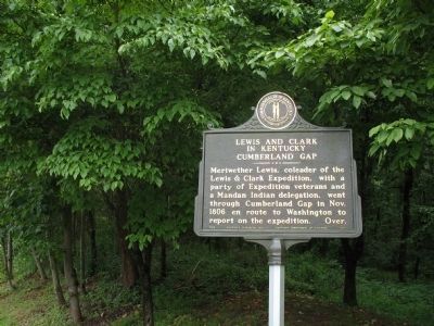 Lewis and Clark in Kentucky Cumberland Gap Marker image. Click for full size.