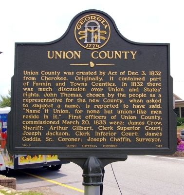 Union County Marker image. Click for full size.