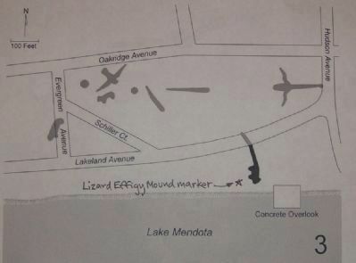 Map of mounds near marker. Click for full size. Map of mounds near marker image. Click for full size.