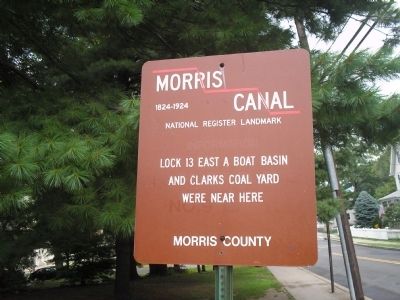 Morris Canal Marker. Click for full size. Morris Canal Marker image. Click for full size.