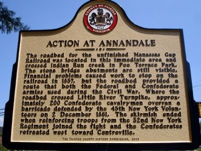 Action At Annandale Marker image. Click for full size.