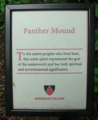 Panther Mound Marker image. Click for full size.