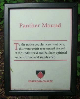 Panther Mound Marker. Click for full size. Panther Mound Marker image. Click for full size.