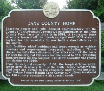 Dane County Home Marker image. Click for full size.