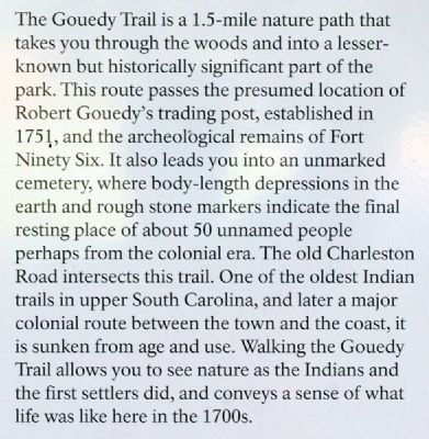 Gouedy Trail and Charleston Road Marker image. Click for full size.