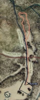 Map of the Gouedy Trail image. Click for full size.