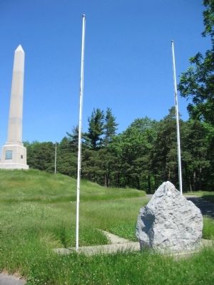 Flagstaffs and the Stone. Click for full size. Flagstaffs and the Stone image. Click for full size.