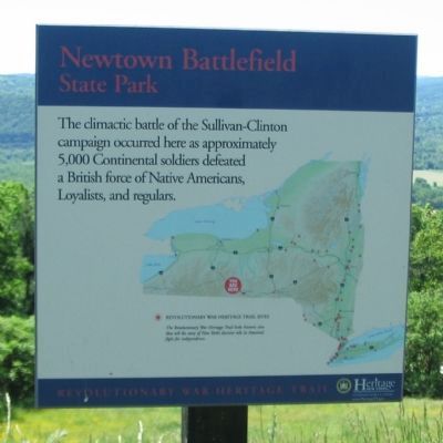 Newtown Battlefield State Park Marker image. Click for full size.