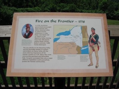 Fire on the Frontier - 1778 Marker image. Click for full size.