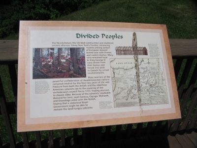 Divided Peoples Marker. Click for full size. Divided Peoples Marker image. Click for full size.