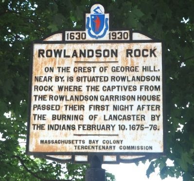 Rowlandson Rock Marker image. Click for full size.