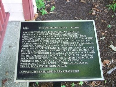 The Whiteoak House Marker image. Click for full size.
