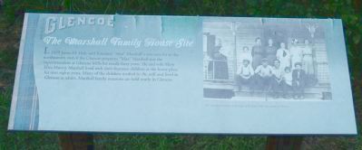 Glencoe - The Marshall Family House Site Marker image. Click for full size.