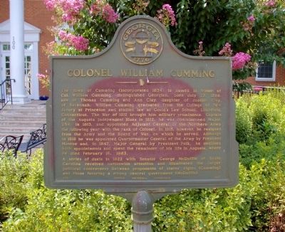Colonel William Cumming Marker image. Click for full size.