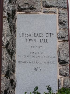 National Bank of Chesapeake City. Click for full size. National Bank of Chesapeake City image. Click for full size.