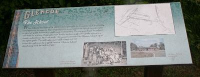 Glencoe - The School Marker. Click for full size. Glencoe - The School Marker image. Click for full size.