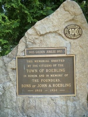 Town of Roebling Marker image. Click for full size.