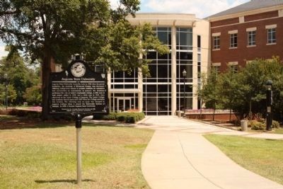Augusta State University Marker, University Hall seen in background image. Click for full size.