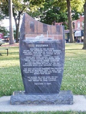 Sultana Marker image. Click for full size.