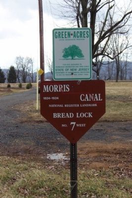Morris Canal Bread Lock No 7 West Marker image. Click for full size.