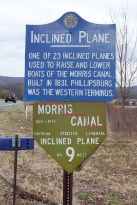 Inclined Plane / Morris Canal Inclined Plane No 9 West Marker image. Click for full size.
