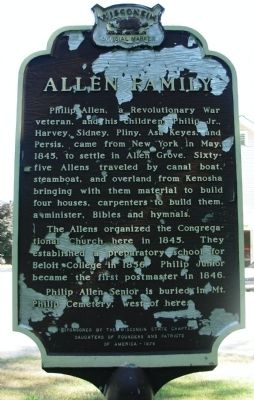 Allen Family Marker image. Click for full size.