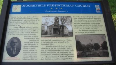 Moorefield Presbyterian Church Marker image. Click for full size.