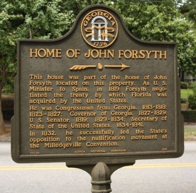 Home of John Forsyth Marker image. Click for full size.