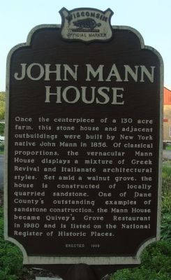 John Mann House Marker image. Click for full size.