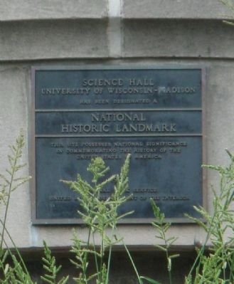 Science Hall National Historic Landmark Marker image. Click for full size.
