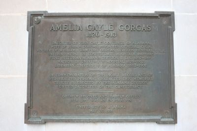 Amelia Gayle Gorgas Marker image. Click for full size.