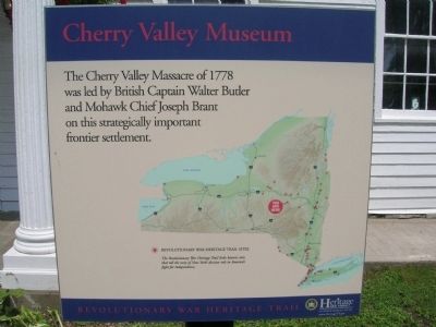 Cherry Valley Museum Marker. Click for full size. Cherry Valley Museum Marker image. Click for full size.
