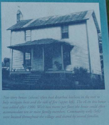 Glencoe - Two-Story Workers' Houses Marker. Click for full size. Glencoe - Two-Story Workers' Houses Marker image. Click for full size.