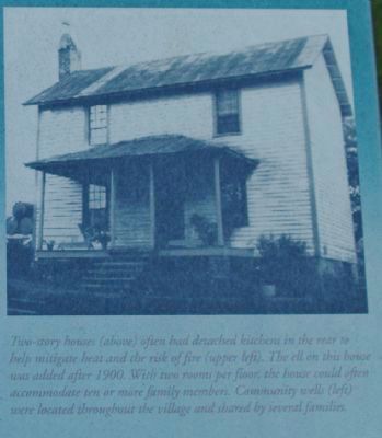 Glencoe - Two-Story Workers' Houses Marker image. Click for full size.