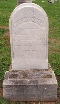 Gravestones of Bishop Waugh, in the Mt. Olivet Cemetery image. Click for full size.