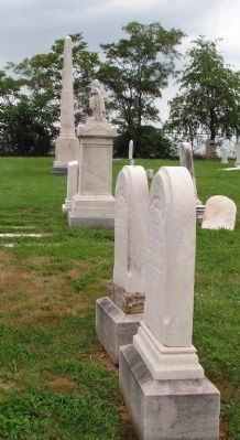 Gravestones of Bishop Beverly Waugh and his wife Catherine image. Click for full size.