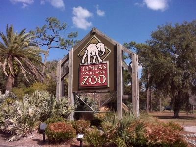 Tampa's Lowry Park Zoo entrance image. Click for full size.
