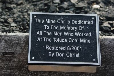 Coal Car Plaque image. Click for full size.